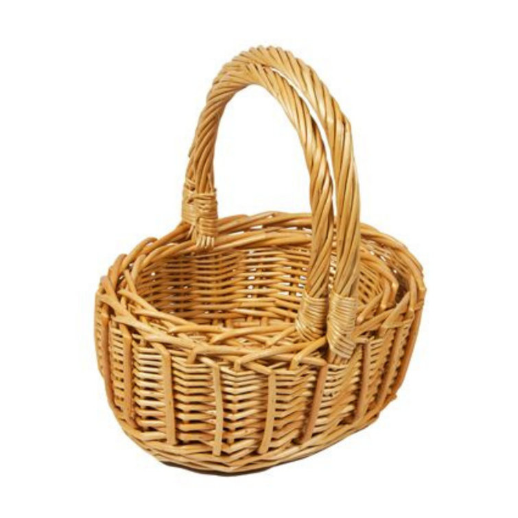 Woodluv Oval Wicker 2 Piece Picnic Basket Set Wayfair.co.uk